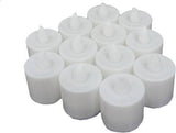 1222  Festival Decorative - LED Yellow Tealight Candles (White, 24 Pcs) - SWASTIK CREATIONS The Trend Point