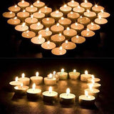 1222  Festival Decorative - LED Yellow Tealight Candles (White, 24 Pcs) - SWASTIK CREATIONS The Trend Point